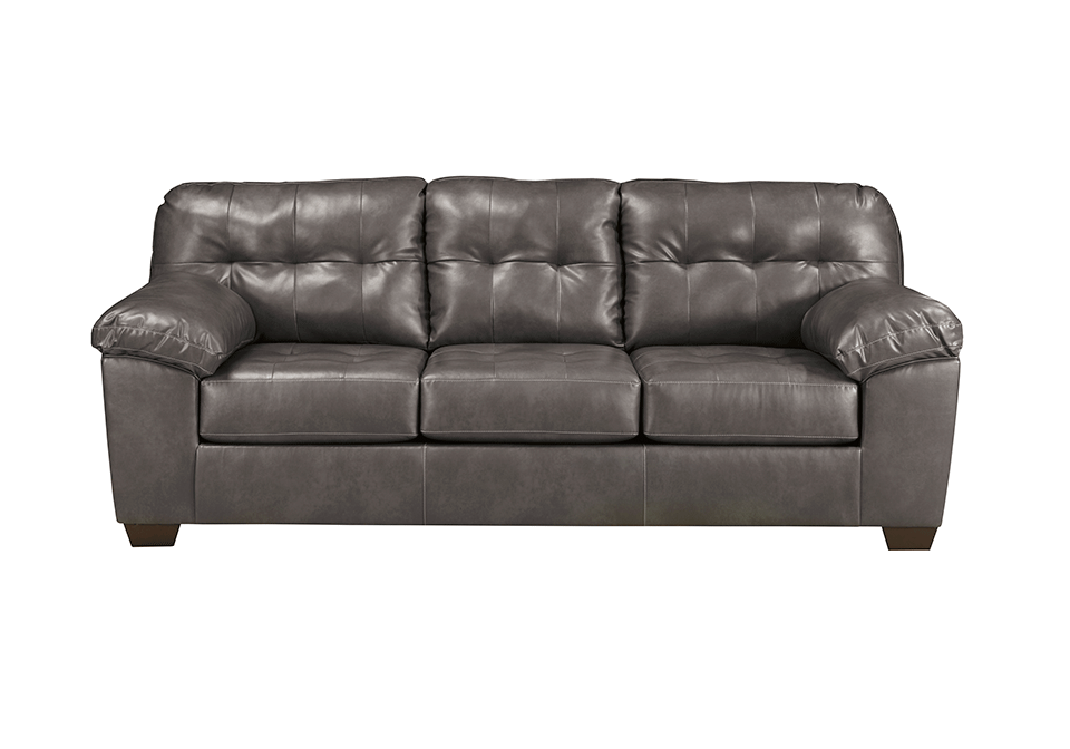 Alliston Durablend Gray Sofa, Ashley Furniture Alliston Leather Queen Sleeper Sofa In Gray