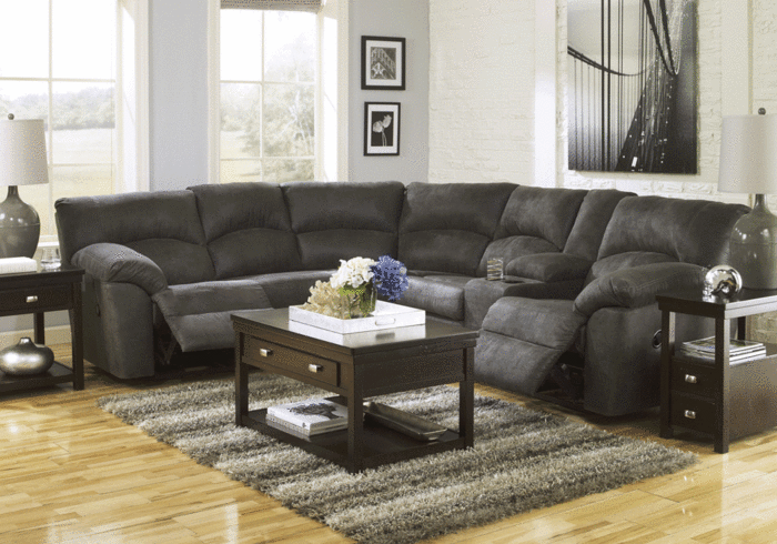 Tambo Pewter 2Pc. Reclining Sectional