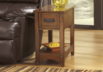 Breegin Brown Chairside End Table