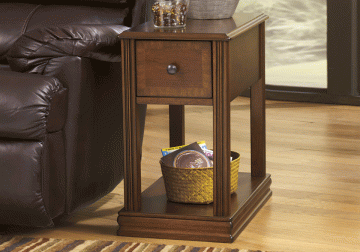 Breegin Dark Brown Chairside End Table