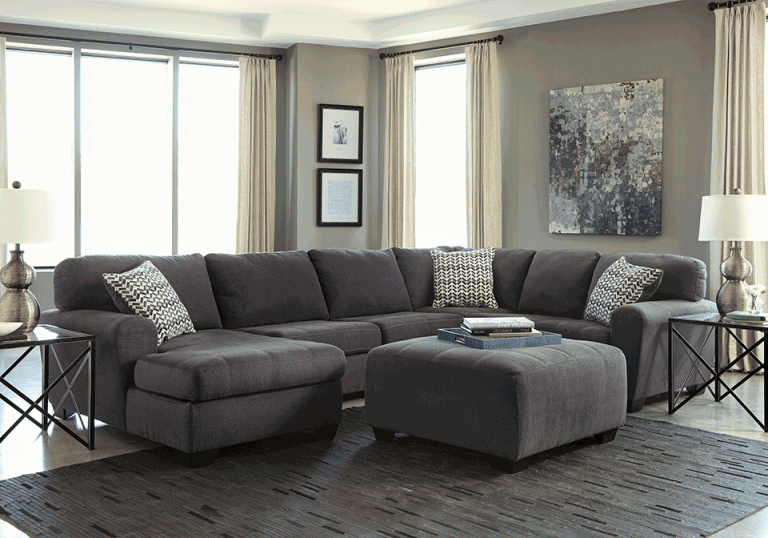 Ambee Slate 3Pc. LAF Chaise Sectional