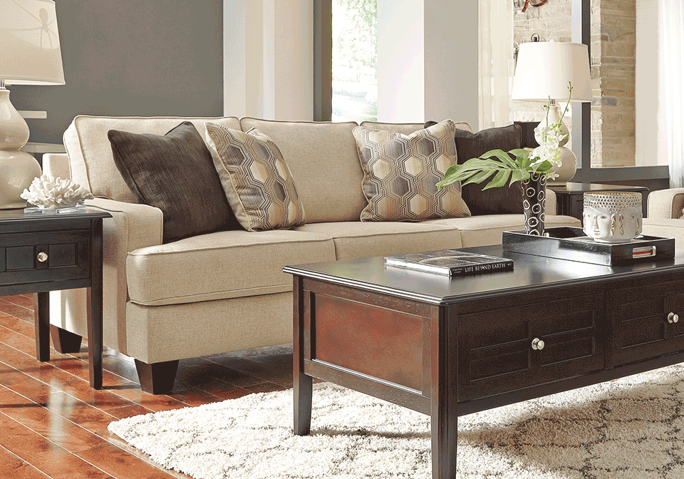 Brielyn Linen Sofa Evansville Overstock Warehouse