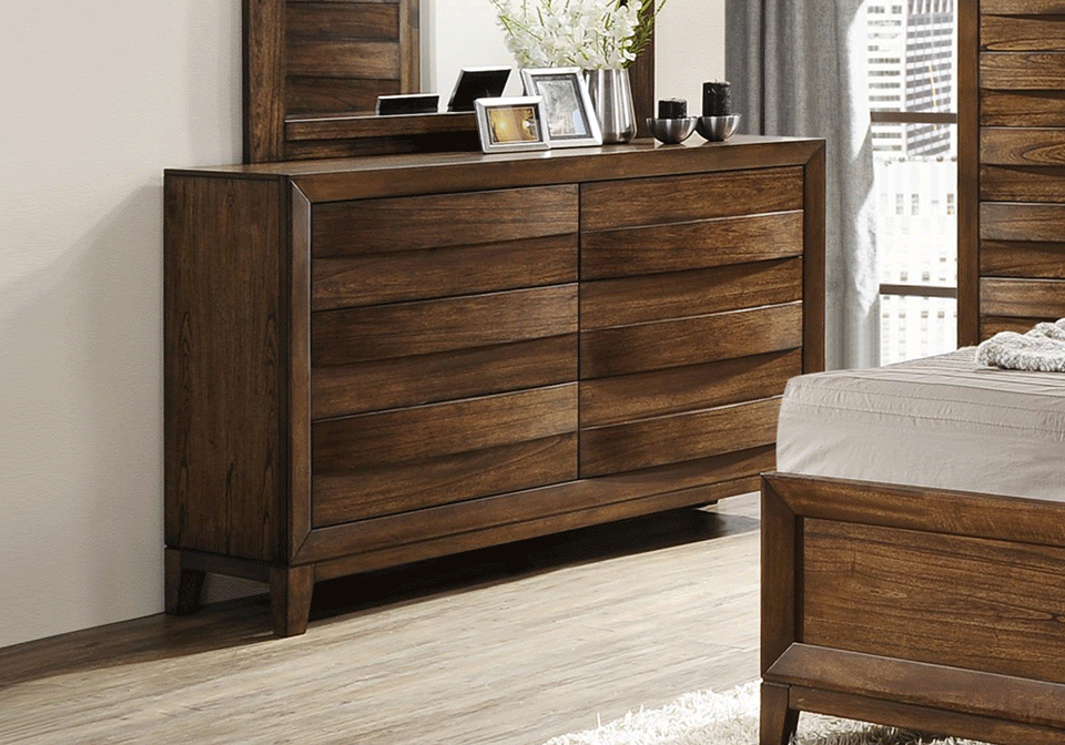 Kelton Chestnut Queen Bedroom Set  Evansville Overstock 