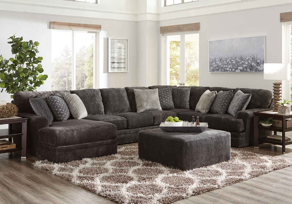 Jackson Mammoth Smoke 3pc Laf Chaise Sectional Evansville