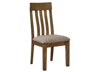 Flaybern Light Brown Upholstered Dining Chair