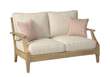 Clare View Light Brown Outdoor Love Seat