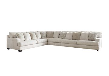 Rawcliffe Parchment 4pc LAF Sofa Sectional