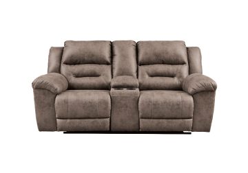 Stoneland Fossil Reclining Loveseat w/Console
