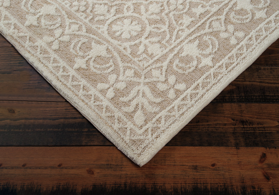 Beana Beige Large Rug | Evansville Overstock Warehouse