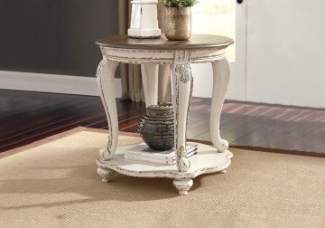 Realyn Two-Tone Round End Table