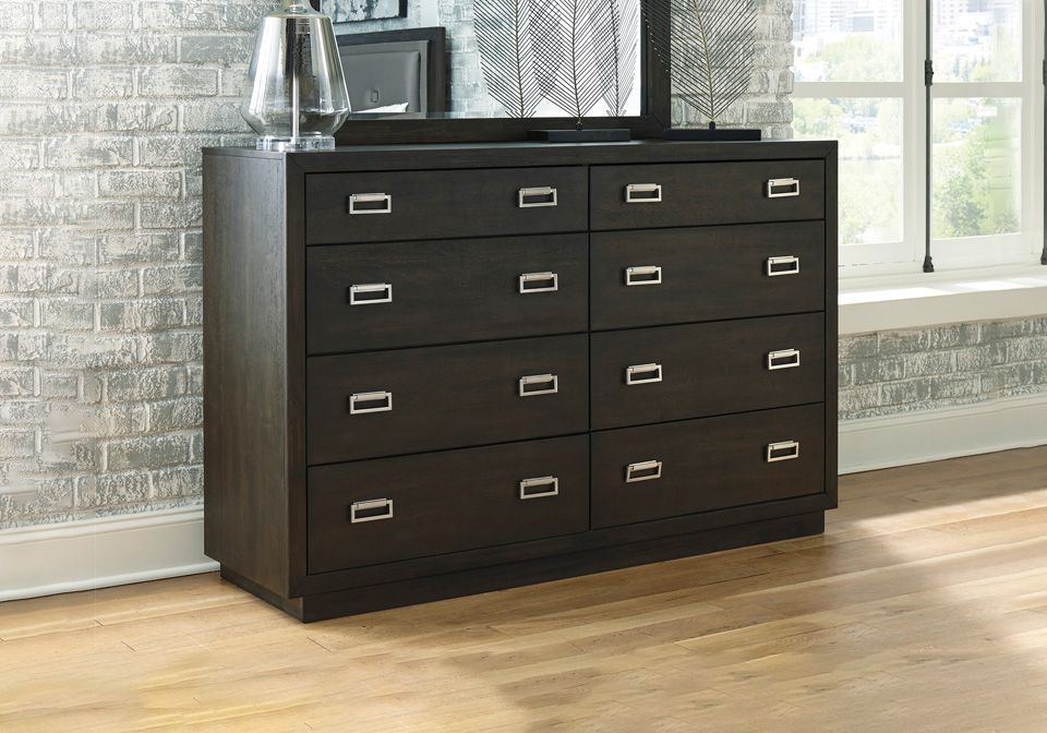 Hyndell Dark Brown Dresser Evansville Overstock Warehouse