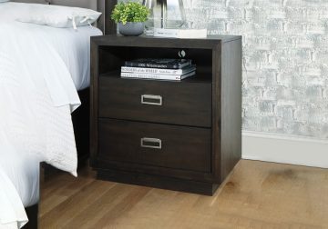 Hyndell Dark Brown Queen Upholstered Storage Bedroom Set