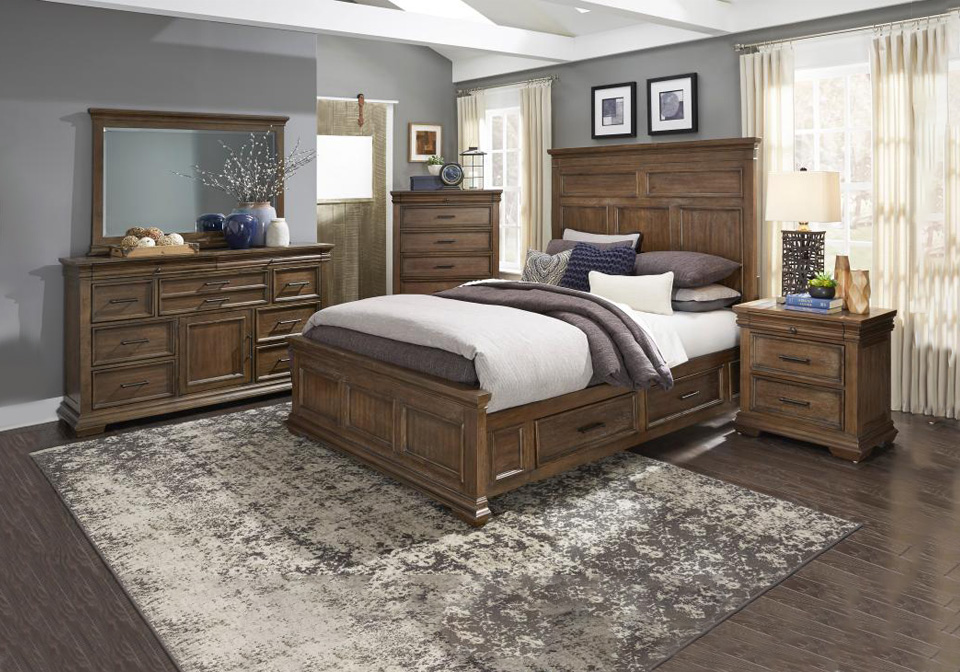 Narcine Brown Queen Bedroom Set