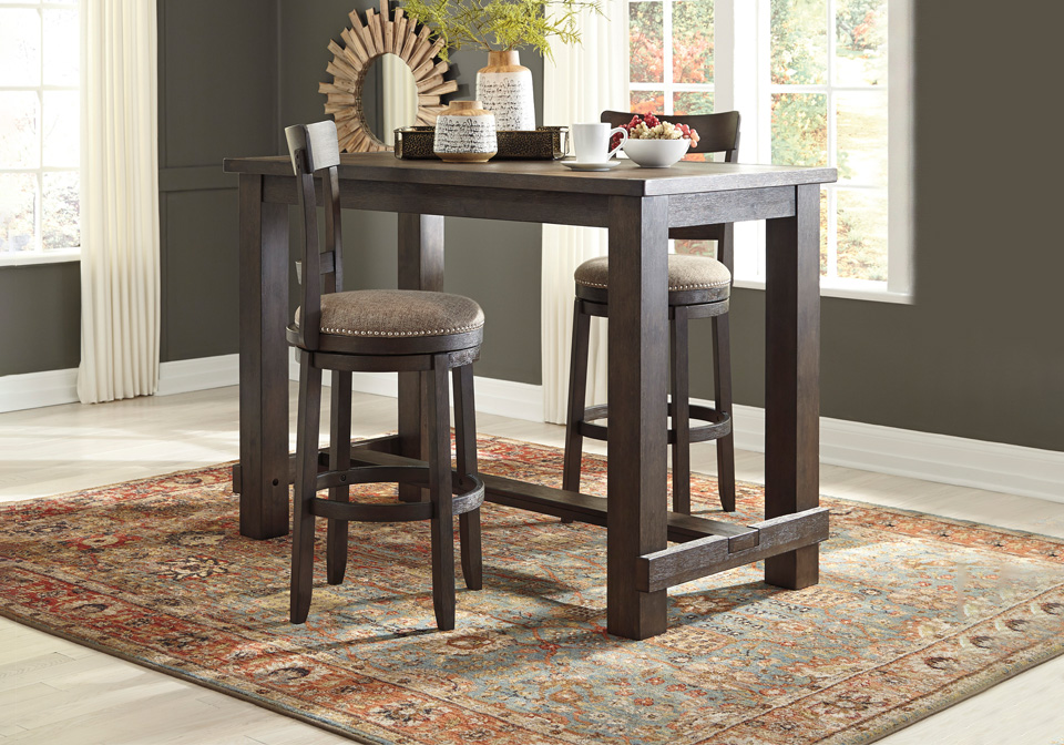 Drewing Bar Height Table Set, Bar Style Dining Room Sets