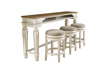 Realyn Two-Tone 4pc Counter Height Dining Set