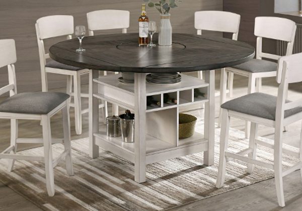 Conner Chalk Gray Counter Height Dining Table