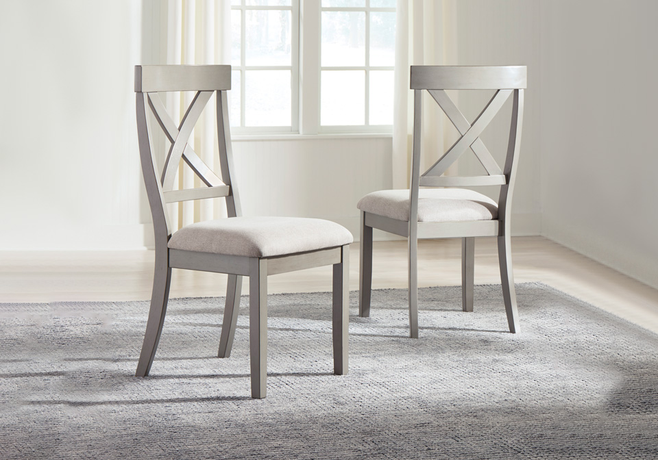 Parellen Gray Upholstered Side Chair, How To Clean Upholstered Dining Chairs Uk