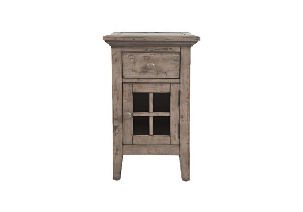Rustic Shores Weathered Gray Chairside End Table