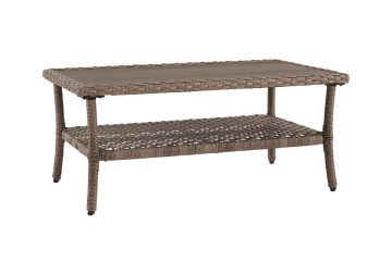 Clear Ridge Light Brown Outdoor Cocktail Table