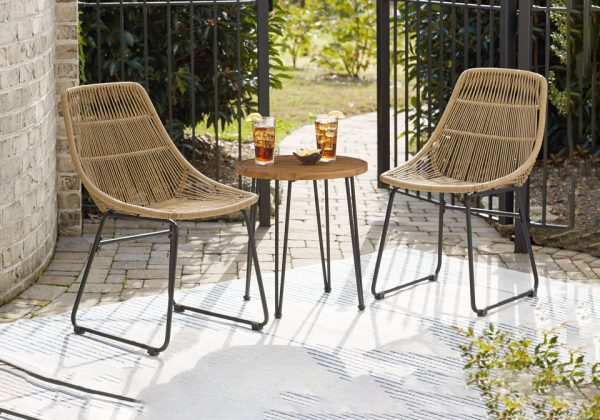 Coral Sand Outdoor Chairs With Table Set