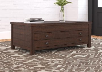 Camiburg Warm Brown Lift Top Cocktail Table