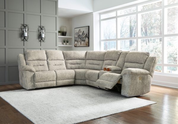 HOT BUY 🔥Family Den Pewter 3pc RAF Power Reclining Sectional