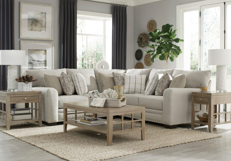 Ballinasloe Smoke 3pc. LAF Chaise Sectional - Evansville Overstock ...