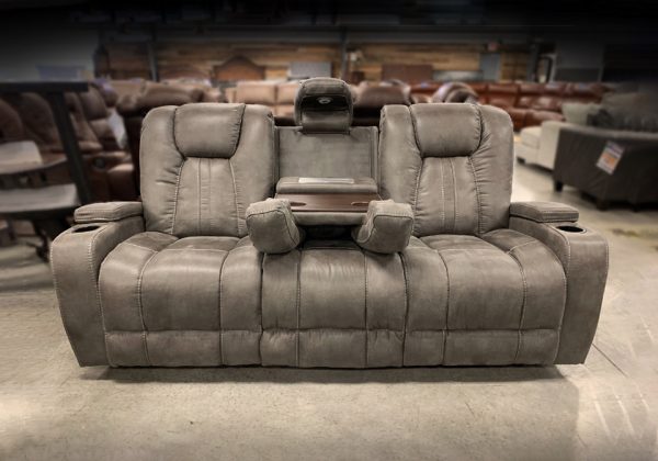 Ratchet Gray Reclining Sofa Set