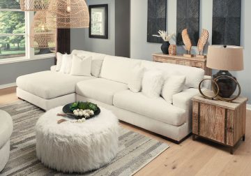 Zada Ivory 2pc. LAF Chaise Sectional