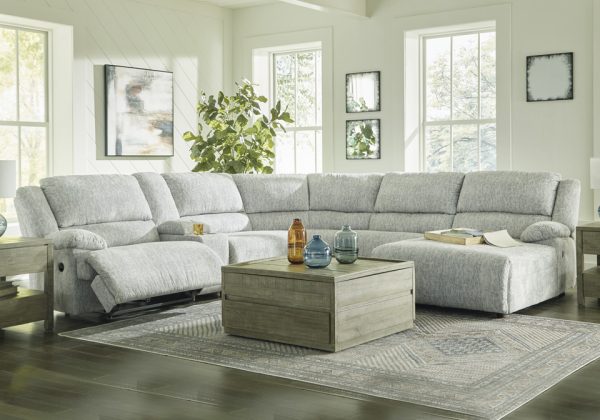 McClelland Gray 6pc Reclining RAF Chaise Sectional
