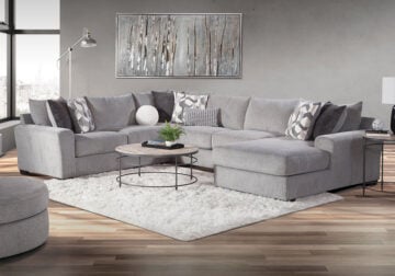 Apollo Grey 3pc RAF Chaise Sectional