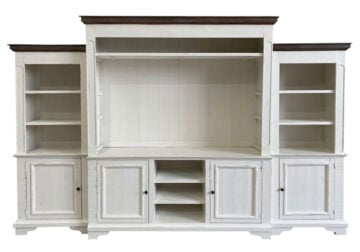 Freedom Nero White 4pc. Entertainment Center