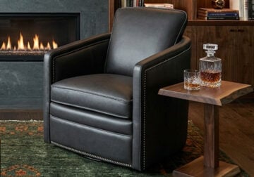Baylor Carbon Swivel Club Chair