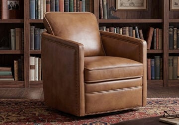 Baylor Toast Swivel Club Chair