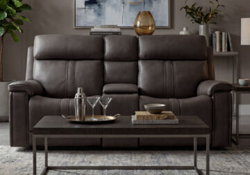 Dolbee Charcoal Power Reclining Love Seat