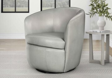 Aiden Ice Swivel Club Chair