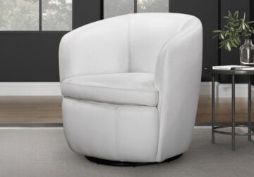 Aiden Snow Swivel Club Chair