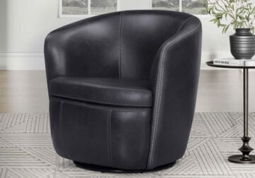 Aiden Onyx Swivel Club Chair