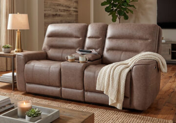Lanning Toffee Power Reclining Love Seat