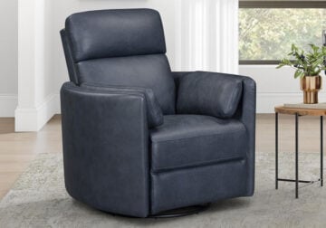 Mega Navy Power Swivel Glider Recliner