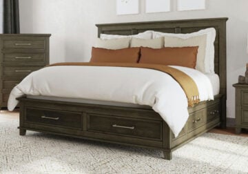 Canterbury Grey Queen Panel Storage Bed
