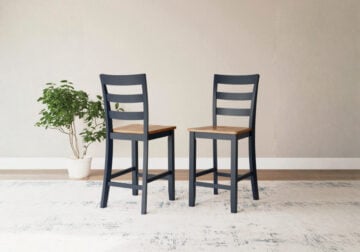 Gesthaven Natural/Blue Barstool