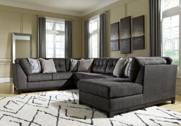 Reidshire Steel 3pc. RAF Chaise Sectional
