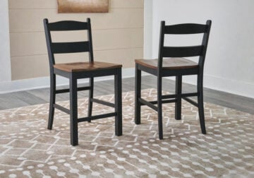 Valebeck Black/Brown Barstool