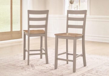 Harperfeld Natural/Gray Barstool