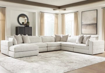 Ashbourne Estates Snowstorm 6pc. LAF Chaise Sectional