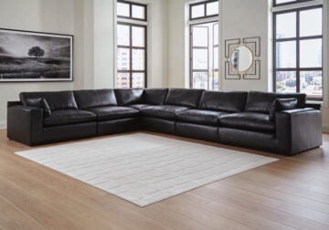 Emilia Black 6pc. Sectional