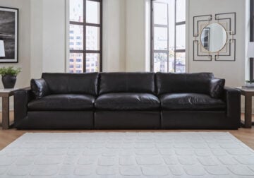 Emilia Black 3pc. Sectional