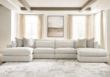 Ashbourne Estates Snowstorm 4pc. Double Chaise Sectional