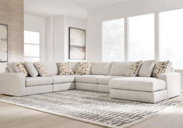 Kestrie Feathered 6pc. RAF Chaise Sectional